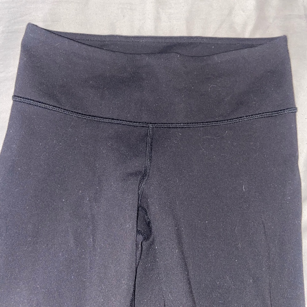 Black Luon Wonder Under Lululemon Leggings